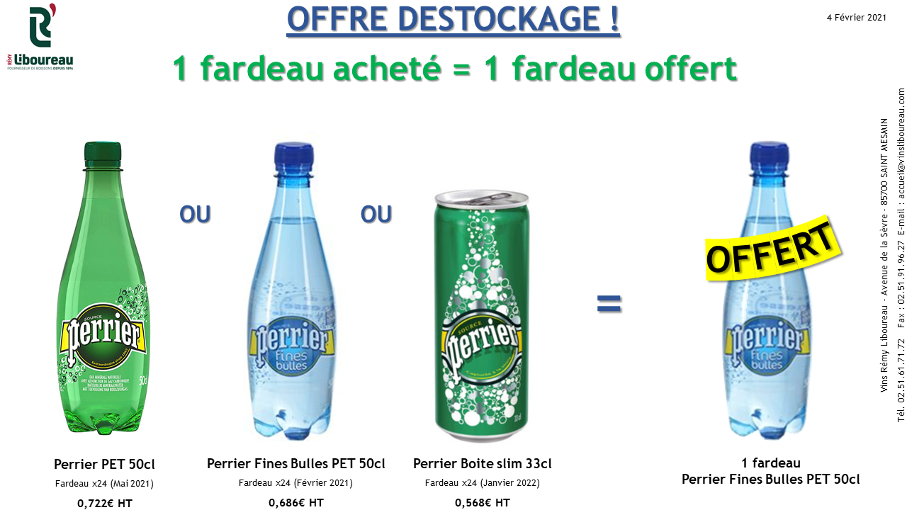 OFFRE DESTOCKAGE NESTLE WATERS
